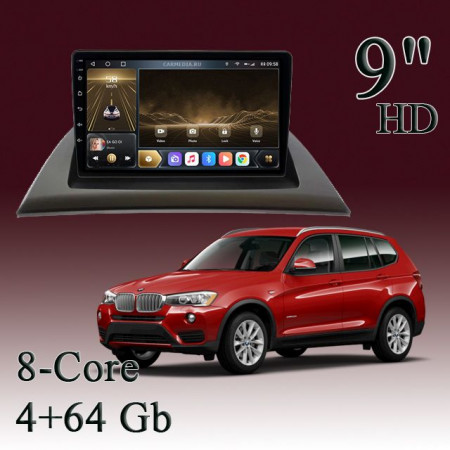 Штатная магнитола для BMW X3 E83 2003-2010 на Android 2HD 4+64Gb