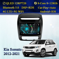 Штатная магнитола для Kia Sorento 2012-2021 на Android  8+128Gb
