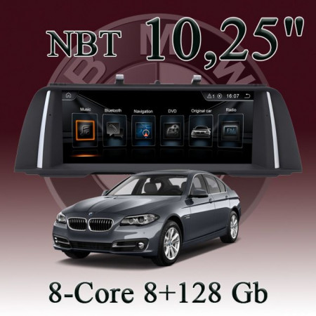 Штатная магнитола для BMW F10/F11 5-Series 2013-2018 6 поколение рестайлинг NBT 10,25inch (с поддержкой 360)