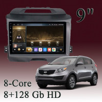 Штатная магнитола для Kia Sportage III 2010-2016 на Android 2HD 8+128Gb